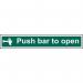 Push Bar to Open- 1.2 mm Recyclable Pp (300 X 100 Mm) 419273