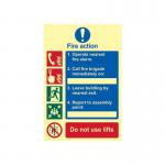 Fire Action Procedure- Phs (200 X 300 Mm) 419290