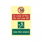 in Case of Fire Do Not Uselift Use The Stairs - Phs (200 X 300 Mm) 419298