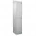 Standard Locker - with Sloping Top 1800.300.300 - 2 Compartment - Light Grey Doors 419306