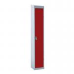 Standard Locker - with Sloping Top 1800.300.450 - 1 Compartment - Red Door 419371