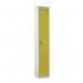 Standard Locker - with Sloping Top 1800.380.380 - 1 Compartment Yellow Door 419401