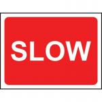 1050 X 450 mm Temporarysign & Frame - Slow 419462