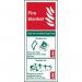 Fire Blanket - 1.2 mm Recyclable Pp (82 X 202 Mm) 419503