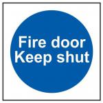 Fire Door Keep Shut- Sav (100 X 100 Mm) 419509