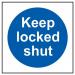 Keep Locked Shut- 1.2 mm Recyclable Pp (150 X 150 Mm) 419520