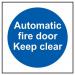 Automatic Fire Door Keepclear - 1.2 mm Recyclable Pp (100 X 100 Mm) 419522