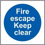 Fire Escape Keepclear - Sav (150 X 150 Mm) 419531