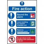Fire Action Procedure- 1.2 mm Recyclable Pp (200 X 300 Mm) 419542