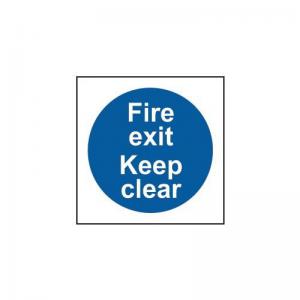 Fire Exit Keep Clear - Sav 150 X 150mm 419543