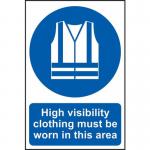 High Visibility Clothing Mustbe Worn in This Area - Sav (200 X 300 Mm) 419562