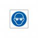 Wear Eye Protectionsymbol - 1.2 mm Recyclable Pp (100 X 100 Mm) 419580