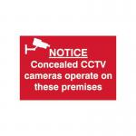 Notice Concealed Cctv Cameras Operate On These Premises - Sapp (300 X 200mm) 419599