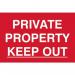 Private Property Keepout - Sapp (300 X 200 Mm) 419602