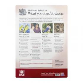 Health & Safety Law Poster - Lam (297 X 420mm) 419613