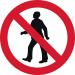 600 mm Dia. Dibond no Pedestriansroad Sign (with Channel) 419619