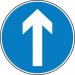 600 mm Dia. Dibond verticalarrow Road Sign (with Channel) 419627