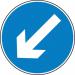 600 mm Dia. Dibond downleftarrow Road Sign (with Channel) 419631