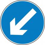 600 mm Dia. Dibond downleftarrow Road Sign (without Channel) 419632