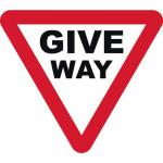 600 mm Tri. Dibond giveway Road Sign (with Channel) 419637