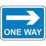 600 X 450 mm Dibond one Wayright Arrow Road Sign (with Channel) 419649