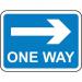 600 X 450 mm Dibond one Wayright Arrow Road Sign (with Channel) 419649