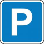 480 X 480 mm Dibond p- Parking Road Sign (with Channel) 419655