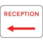 600 X 450 mm Dibond receptionarrow Left Road Sign (without Channel) 419666