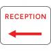 600 X 450 mm Dibond receptionarrow Left Road Sign (without Channel) 419666