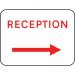 600 X 450 mm Dibond receptionarrow Right Road Sign (without Channel) 419668