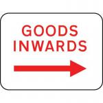 600 X 450 mm Dibond goods Inwardsarrow Right Road Sign (without Channel) 419672