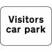 600 X 450 mm Dibond visitorscar Park Road Sign (with Channel) 419673
