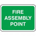 600 X 450 mm Dibond fire Assemblypoint Road Sign (without Channel) 419676