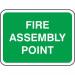 600 X 450 mm Dibond fire Assemblypoint Road Sign (without Channel) 419676