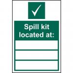 Spill Kit Locatedat____ - 1.2 mm Recyclable Pp (200 X 300 Mm) 419751