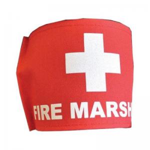 Fire Marshal Armband Red 419752
