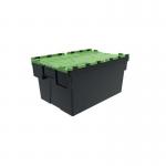 Attached lid container with coloured lid - ECO 419794