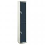 Standard Locker 1800.380.380- 2 Compartment Dark Grey Doors 419805