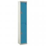 Standard Locker 1800.450.450- 2 Compartment - Light Blue Doors 419835