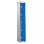 Standard Locker 1800.300.450- 5 Compartment - Dark Blue Doors 419859