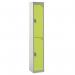 Standard Locker 1800.300.450- 2 Compartment - Yellow Doors 419862