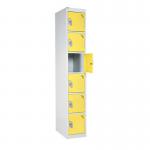 Standard Locker 1800.300.450- 6 Compartment - Yellow Doors 419866