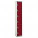 Standard Locker 1800.300.450- 6 Compartment - Red Doors 419878