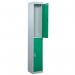 Standard Locker 1800.300.300- 2 Compartment - Green Doors 419933