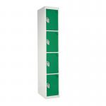 Standard Locker 1800.300.300- 4 Compartment - Green Doors 419935