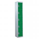 Standard Locker 1800.300.300- 5 Compartment - Green Doors 419936