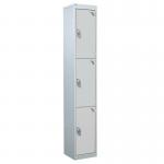 Standard Locker 1800.300.300- 3 Compartment - Light Grey Doors 419940