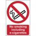 No Smoking Includinge-cigarettes - Sav (200 X 300 Mm) 420012
