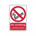No Smoking It Is Against The Lawto Smoke on These Premises - Sapp (200 X 300 Mm) 420020