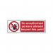 No Unauthorised Persons Allowedbeyond This Point - Sav (600 X 200 Mm) 420041